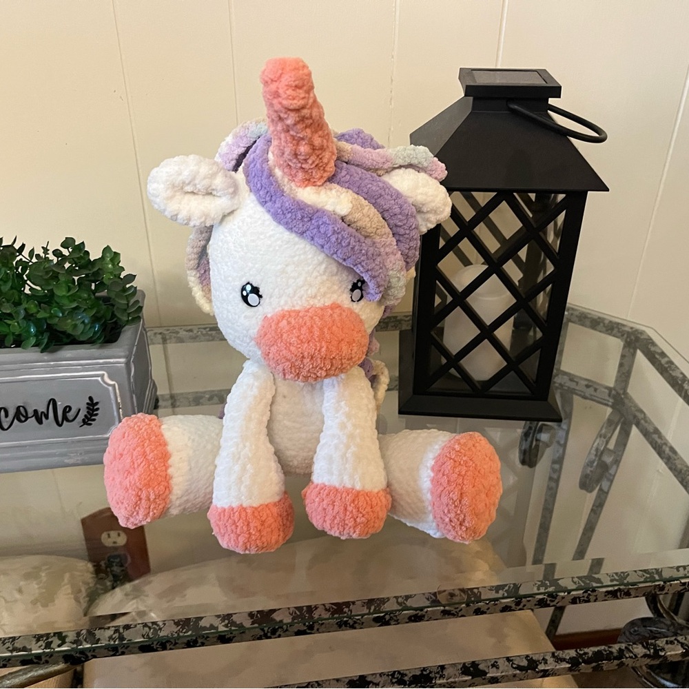 Handmade crocheted Unicorn 🦄